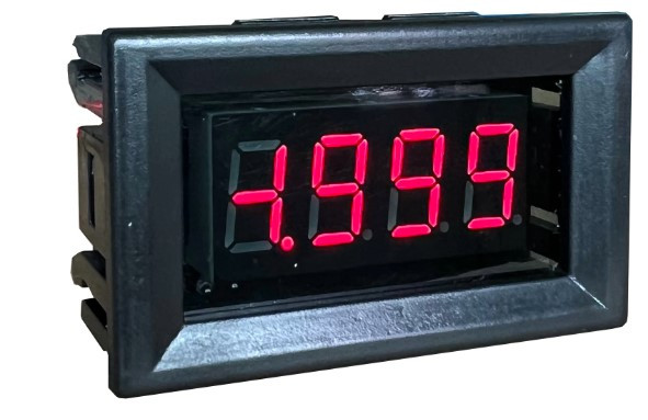 Амперметр DC до 100 А екран 0,36" з урахуванням напрямку струму (червоні цифри) з шунтом