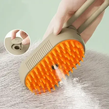 Щітка гребінець із парою для котів і собак Steamy Brush YU227, фото 1