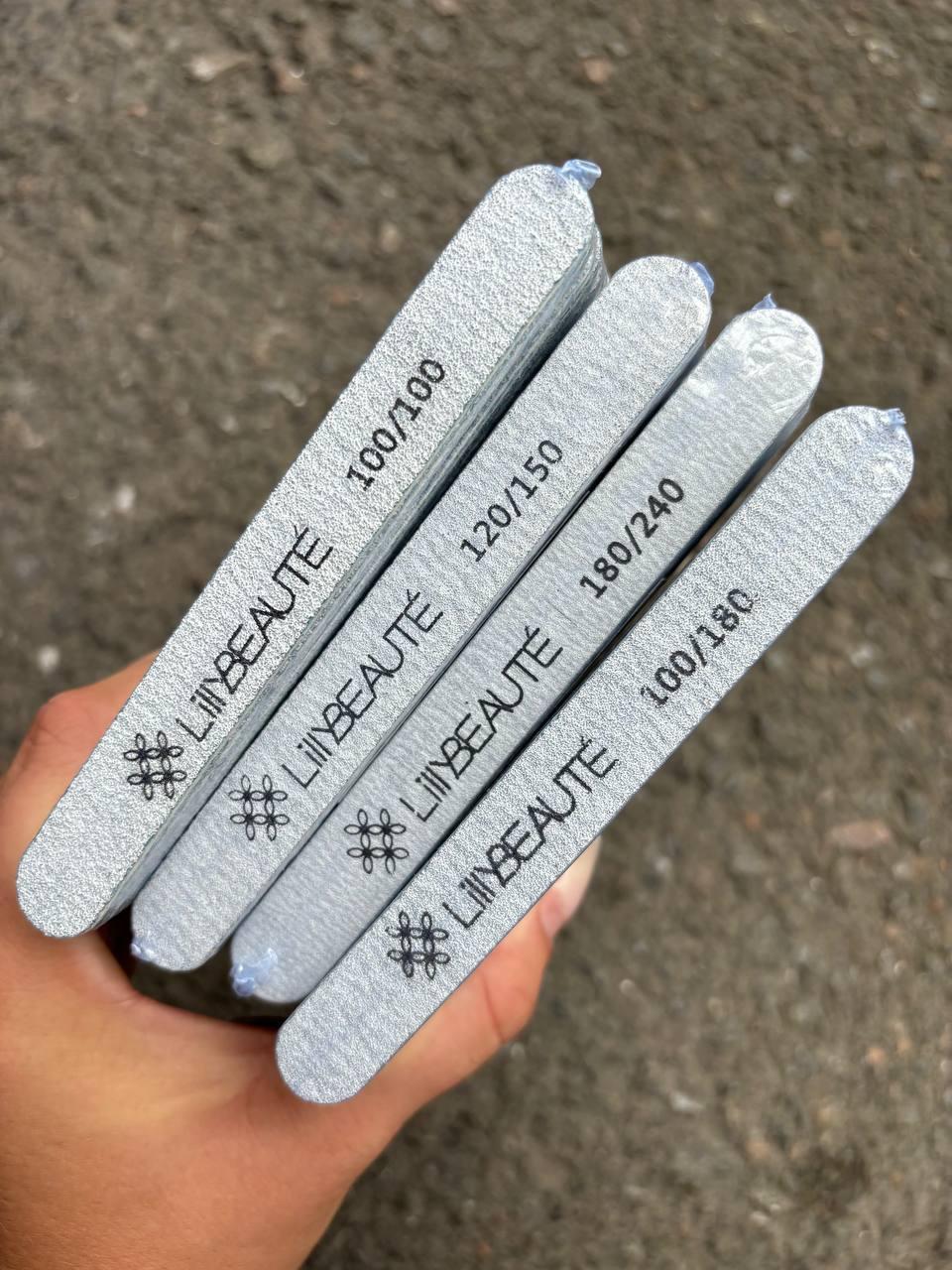 Пилочка овальна для нігтів Lilly Beaute в асортименті, 50 шт./пач.