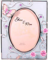 Рамка для фотографии Бабочка на чайной розе Charme de femme 307-57