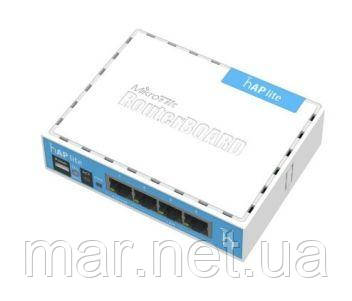 MikroTik hAP lite (RB941-2nD) 2.4GHz Wi-Fi точка доступу з 4-портами Ethernet для домашнього використання