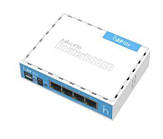 MikroTik hAP lite (RB941-2nD) 2.4GHz Wi-Fi точка доступу з 4-портами Ethernet для домашнього використання