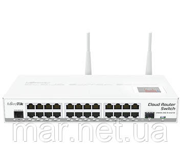 MikroTik CRS125-24G-1S-2HnD-IN 24-портовий керований Cloud комутатор з Wi-Fi