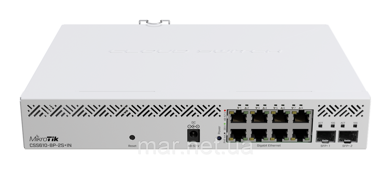 MikroTik CSS610-8P-2S+IN 8-портовий керований PoE