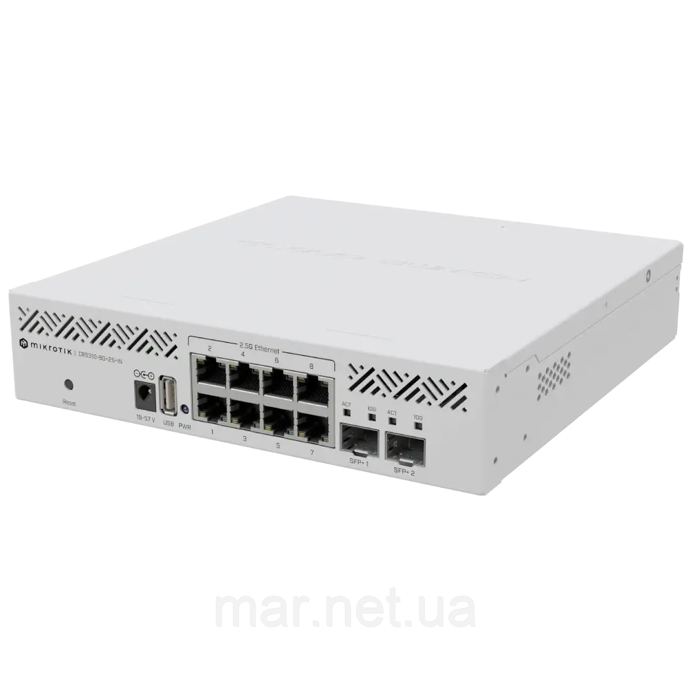 MikroTik CRS310-8G+2S+IN 8-портовий комутатор