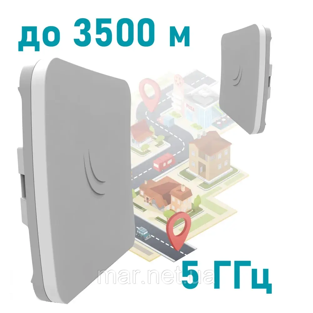 MikroTik SXTsq 5 ac (RBSXTsqG-5acD) Зовнішня точка доступу 5GHz Wi-Fi