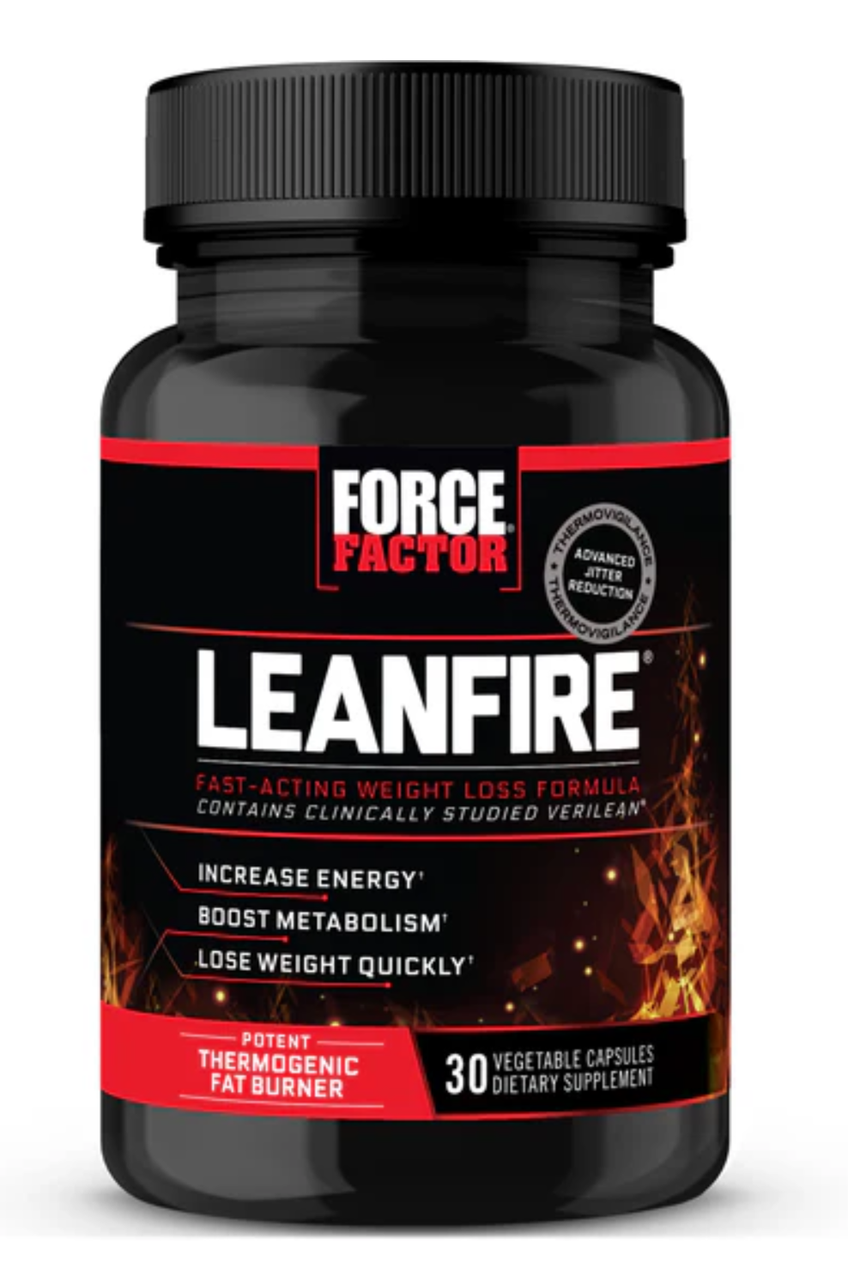 Force Factor LeanFire Fast-Acting Weight Loss Formula 30 Vegetable Capsules