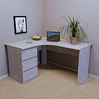 Кутовий комп'ютерний стіл однотумбовий із трьома шухлядами СП-111/1 Тіса Меблі