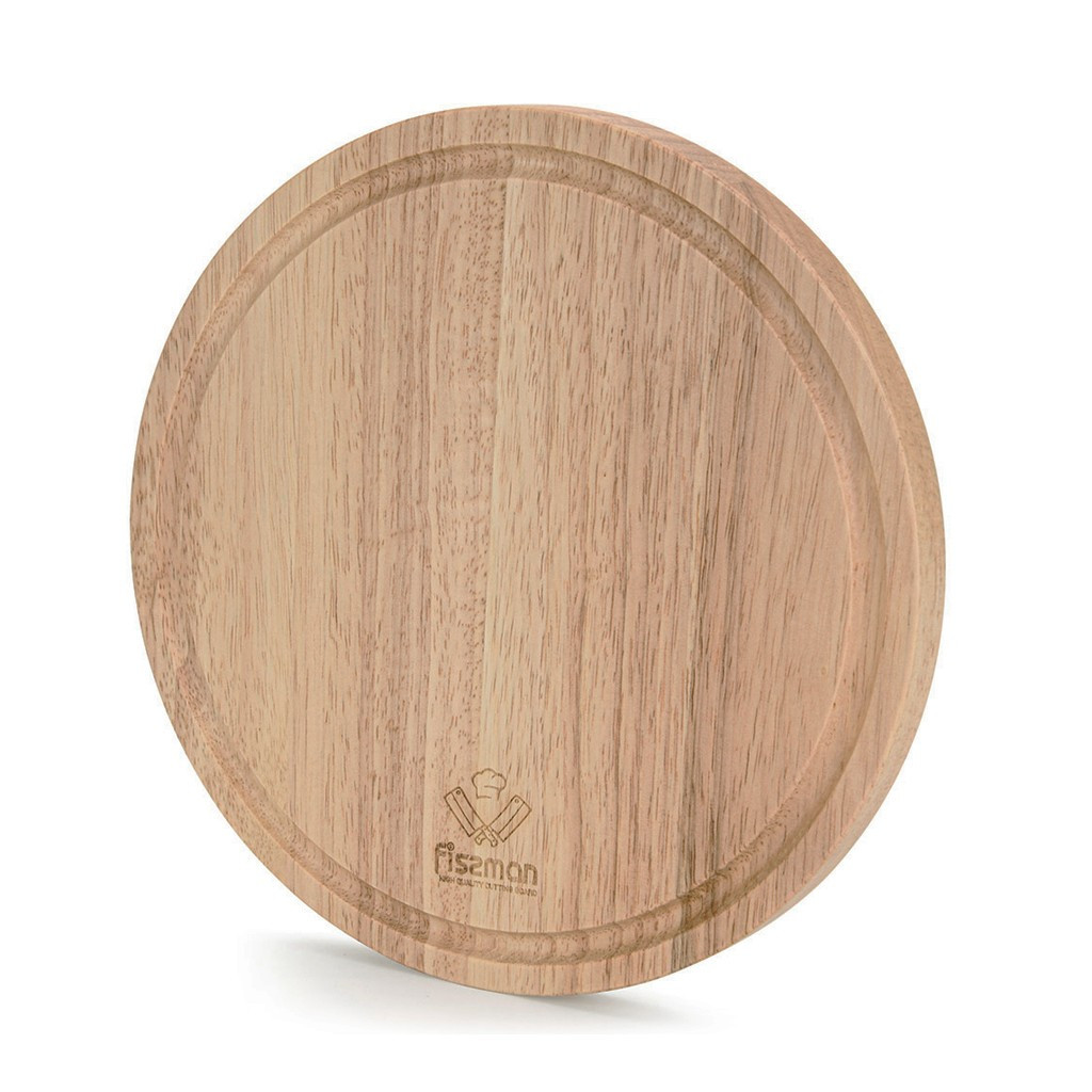 Обробна дошка Fissman кругла 25x25x1,5 см гівея (8067)