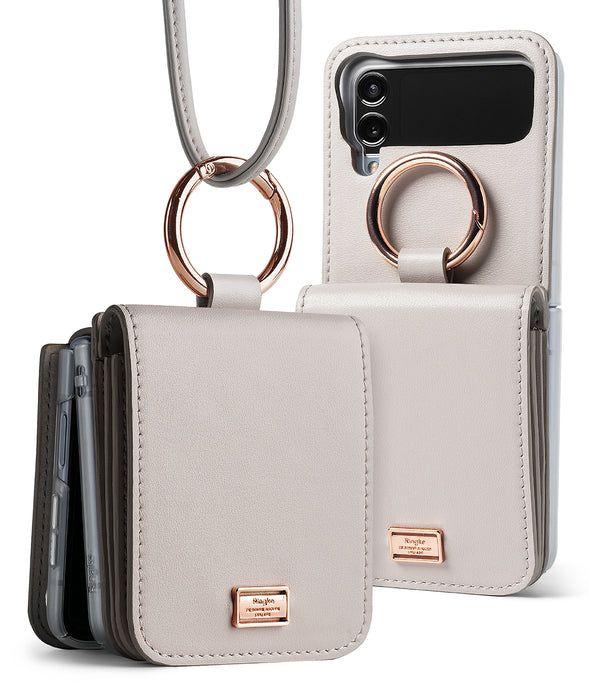 Чохол Ringke Folio Signature Card Pocket до Samsung Galaxy Flip 4 Dove Gray (FS126R249), фото 1
