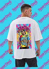 Футболка Snoop Dogg YOU OVERSIZE 95% бавовна 5% еластан (190г) White