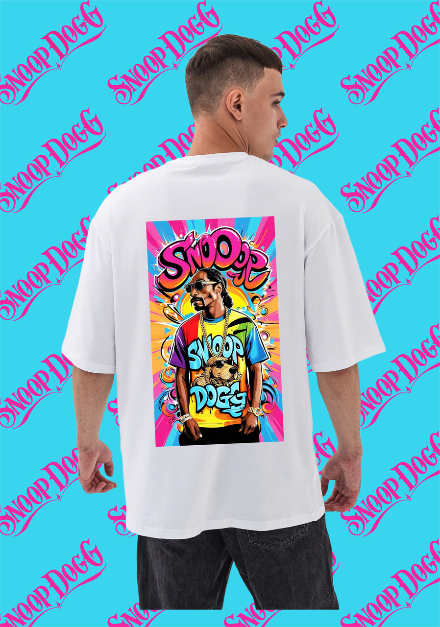 Футболка Snoop Dogg YOU OVERSIZE 95% бавовна 5% еластан (190г) White