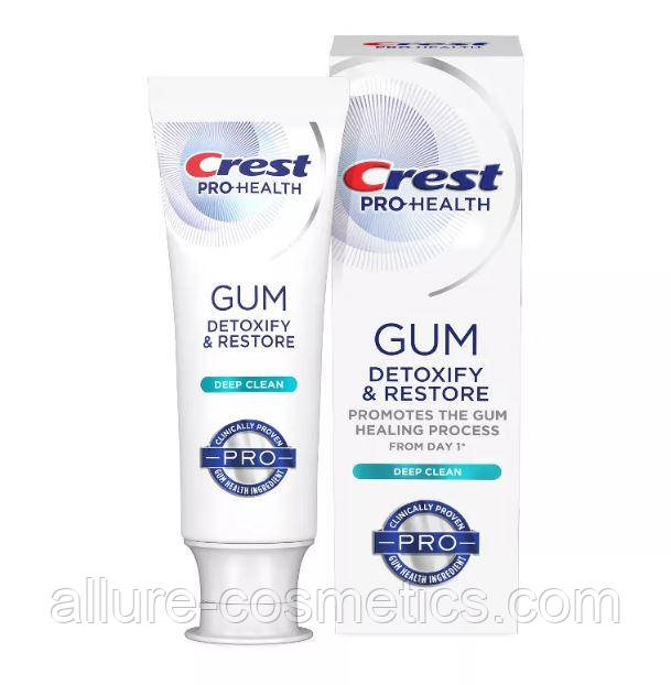Зубна паста Глибоке очищення та детоксикація від мікробів Crest Gum detoxify & Restore Deep clean 130 г