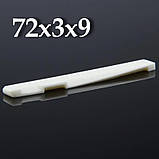 Поріжок та сідло для акустичної гітари (бичача кістка) 43х6х8,5, 71х3х9, фото 4