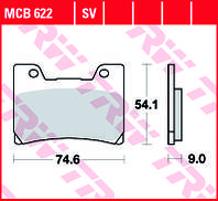 Тормозные колодки TRW / LUCAS MCB622