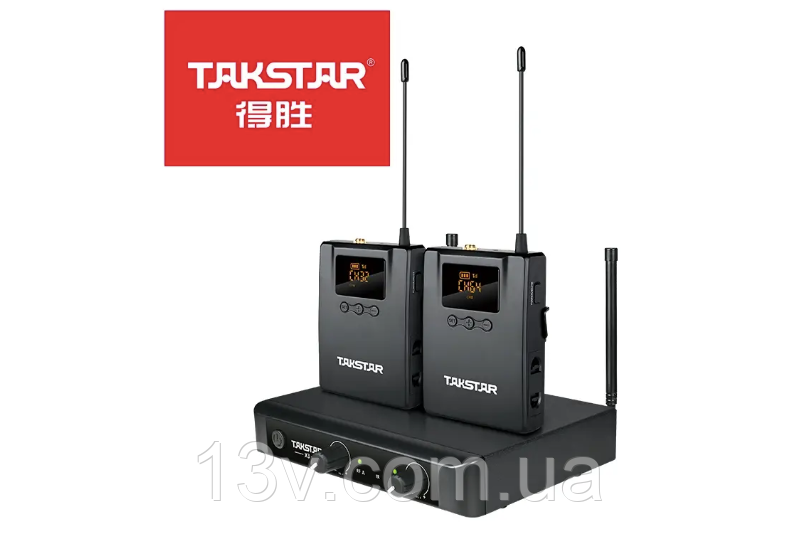 Бездротовий наголовний/петличний мікрофон ТАКСТАР X3PP UHF