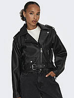 Жіноча трендова коротка косуха з поясом 2372