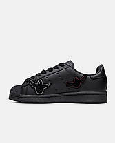 Жіночі Кросівки Adidas Superstar x Mark Gonzales ADV Shmoo Black / Адідас Суперстар Марк Гонгалес Шму Чорні, фото 5
