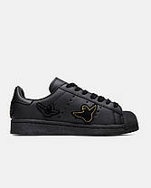 Жіночі Кросівки Adidas Superstar x Mark Gonzales ADV Shmoo Black / Адідас Суперстар Марк Гонгалес Шму Чорні, фото 4