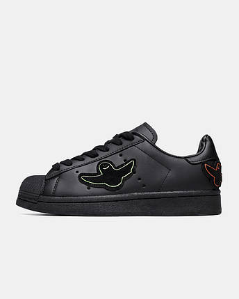 Жіночі Кросівки Adidas Superstar x Mark Gonzales ADV Shmoo Black / Адідас Суперстар Марк Гонгалес Шму Чорні, фото 1