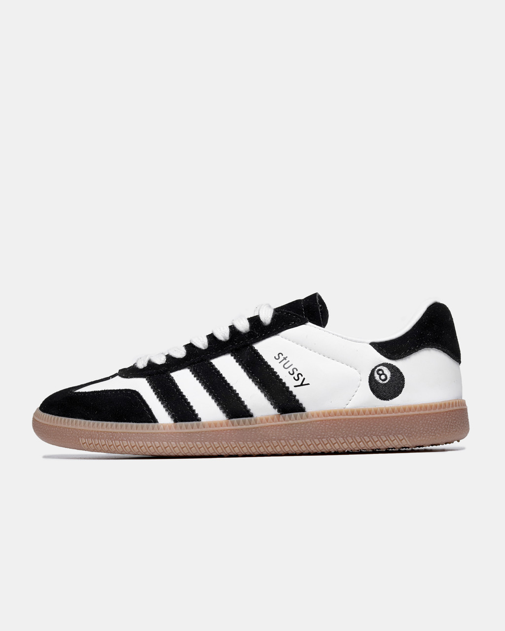 Жіночі Кросівки Adidas Samba x Stussy 8 Ball Concept White Black / Адідас Самба Стуссі 8 Болл Концепт Білі