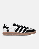 Жіночі Кросівки Adidas Samba x Stussy 8 Ball Concept White Black / Адідас Самба Стуссі 8 Болл Концепт Білі, фото 3