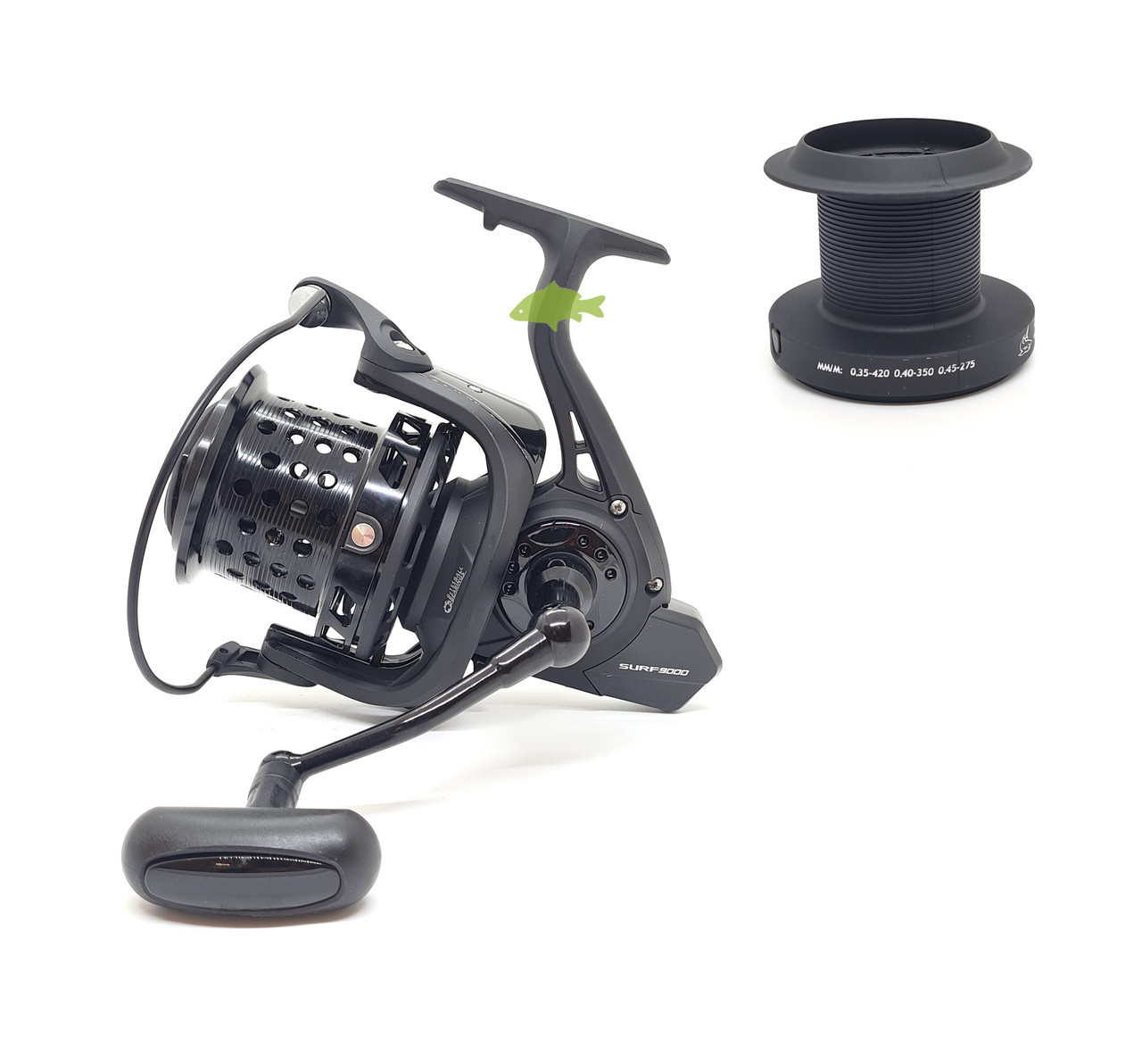 Котушка Shark Surf 9000 Carbon (9+1bb; 4.7:1) для коропового та серфового лову (конусна шпуля)
