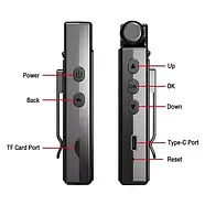 Нагрудна боді-камера з поворотною лінзою та датчиком руху L9 1080p Full HD Боді-камера з дисплеєм, фото 8