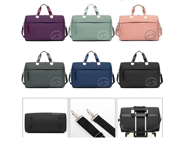 Сумка спортивна дорожня 50*35 см на блискавці з довгим ремінцем із різних варіантів Inna