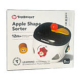 Сортер у формі яблука Top Bright 7 форм кольори пластик дерево уп 16,6*15,2*17,6см (121009), фото 5