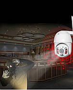 Вулична камера відеоспостереження з функцією двостороннього голосового зв'язку A8 Wi-Fi PTZ 1080P HD 2MP APP v380, фото 9