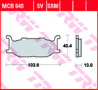 Тормозные колодки TRW / LUCAS MCB640