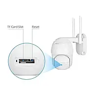 Вулична камера відеоспостереження з функцією двостороннього голосового зв'язку A8 Wi-Fi PTZ 1080P HD 4MP APP v380, фото 9