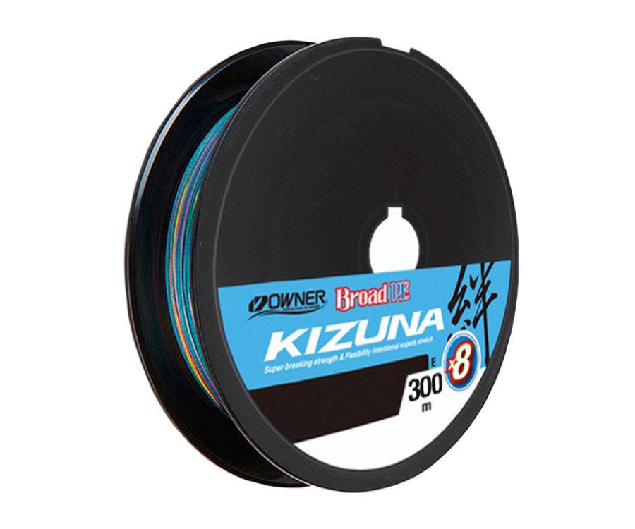 Шнур Owner Kizuna Broad PEx8 300 м Multi Color (0.12 mm 5.4kg 12lb)