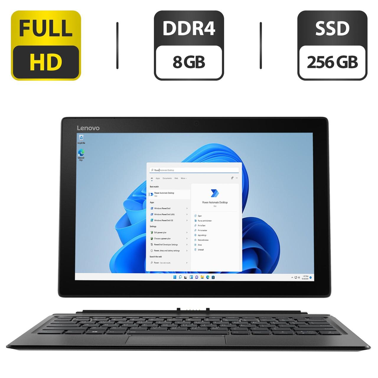 Нетбук Lenovo MIIX 520-12IKB/ 12.2" 1920x1080 Touch/ i5-8250U/ 8GB RAM/ 256GB SSD/ UHD 620