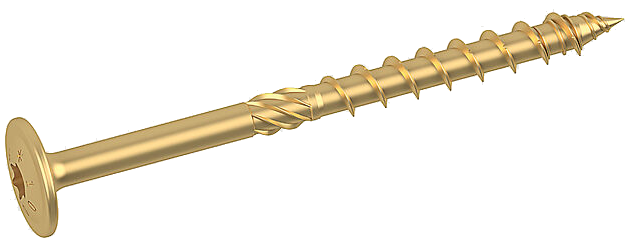 HW-M Шуруп 6,0х70 з буртиком T30 цинк жовтий