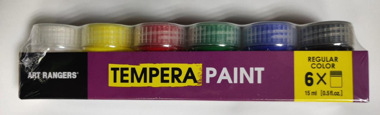 Набір темперних фарб TEMPERA 6 кол./15ml "Art Rangers" № PT21.06015.A класичні кольори