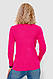 Кофта жіноча однотонна базова, колір рожевий, 244R2032, фото 4