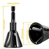 Насадка адаптер на дриль шурупокрут для зняття фаски 6-гранна, CrMo, фото 3