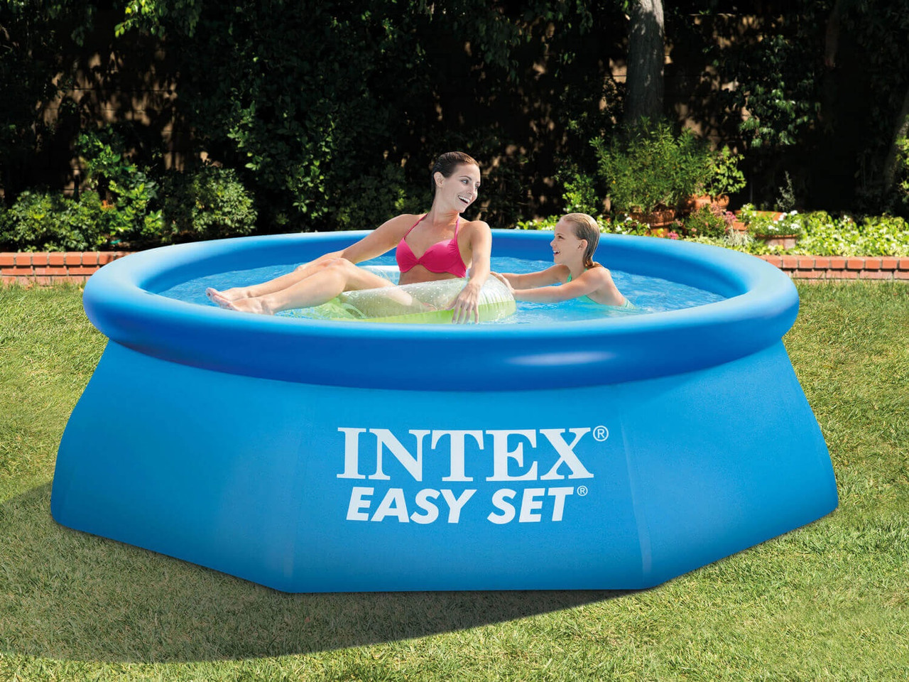 Дитячий круглий надувний басейн Intex 28106 (244х61 см) Easy Set