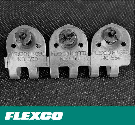Flexco 550 Bolt Hinged болтові шарнірні механічні з'єднувачі конвеєрної стрічки 550J1000NC-SN, фото 2