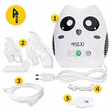 Інгалятор (небулайзер) дитячий 4FIZJO KID Sowa компресорний (P-5905973402040), фото 9