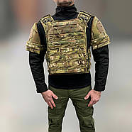 Балістичний захист плечей 2 класу, Мультикам, плечовий захист від осколків, балістичний пакет 2 класу, фото 3