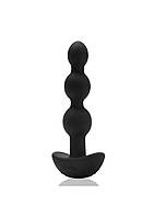 Анальне пробка з вібрацією B-vibe Triplet Anal Beads Black AIW Or2501, фото 2