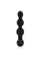 Анальне пробка з вібрацією B-vibe Triplet Anal Beads Black AIW Or2501, фото 3