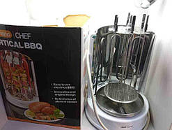 Електричний гриль шашличниця Б/У Delimano Chef Vertikal BBQ HS-R10