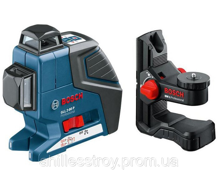 Нивелир лазерный линейный Bosch GLL 2-80 P + Держатель BM 1 - фото 1 - id-p30386989