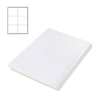 Папір А4 самоклейний на 6 етикеток 105*99 мм для маркування Нової Пошти 100 аркушів/600 етикеток у пакованні