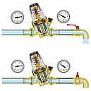 Редуктор тиску води CALEFFI 1 1/4" мембранний статичний (25 бар) 535070, фото 3