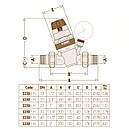 Редуктор тиску води CALEFFI 1/2" мембранний статичний (до 80° C) 535040H, фото 4